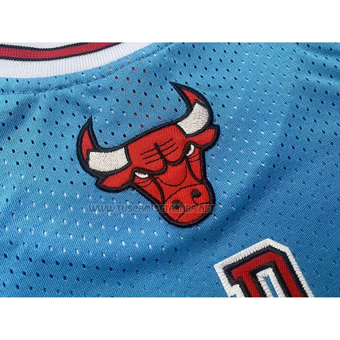 Camiseta Michael Jordan NO 23 Chicago Bulls Mitchell & Ness 1997-98 Azul